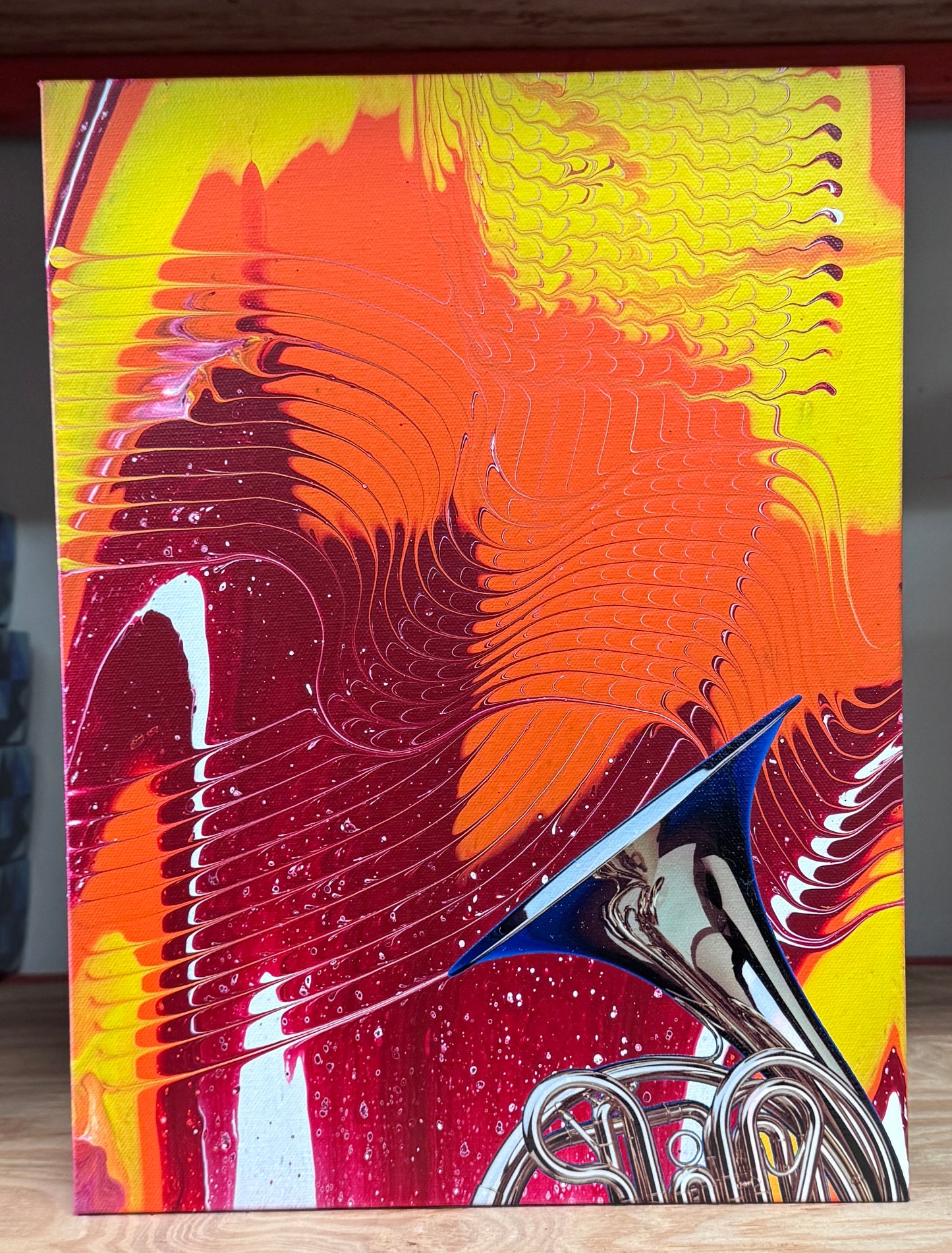 French Horn Waves Painting/Print